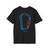 Rock Climbing T Shirt With Carabiner Design Softstyle Vintage Washed Stretched Comfortable Fashion Streetwear Unisex Versatile
