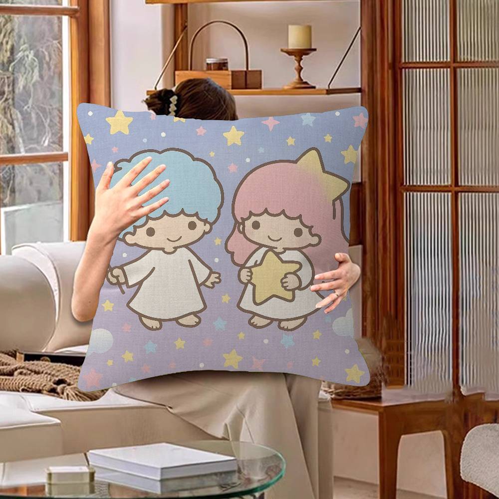 Cute Littletwinstars Personalized Picture Text Home Decorative Pillows Household Gifts 45X45Cm