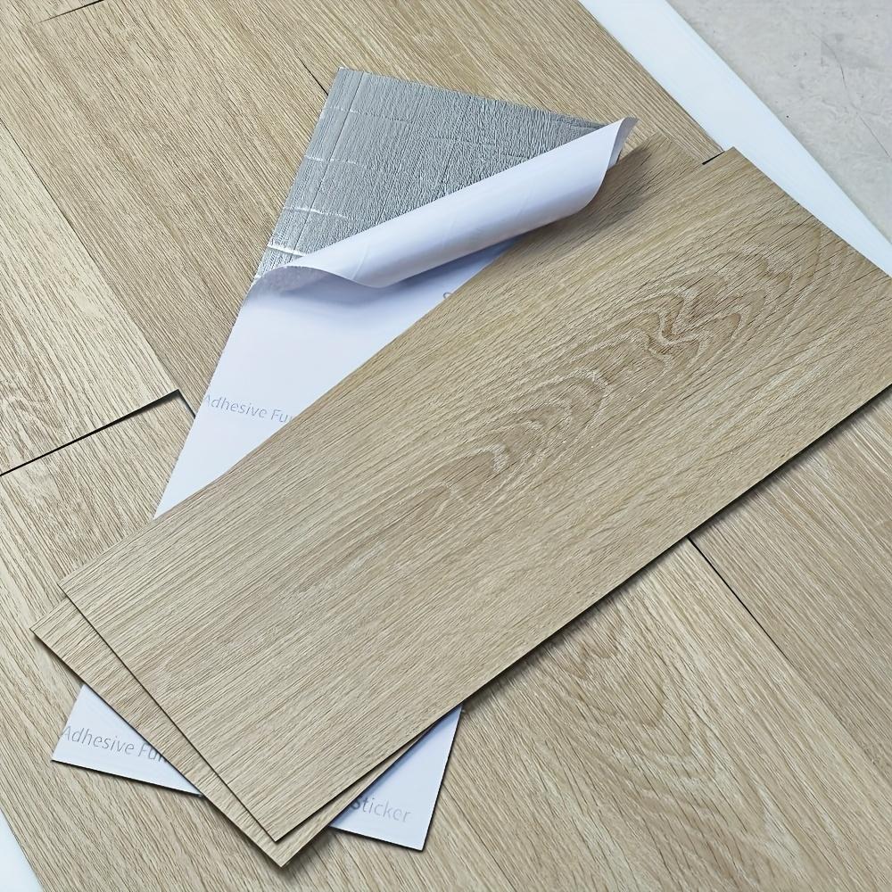 

10Pcs 40x15cm PVC Floor Stickers Self-adhesive Stickers Waterproof Thickened Wood Grain Floor Stickers Stickers Living Room