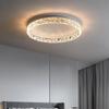 Nordic Modern LED Ceiling Light Dimmable Round Chandelier Ceiling Lamps Living Dining Room Bedroom Glossy Home Lighting Fixtures