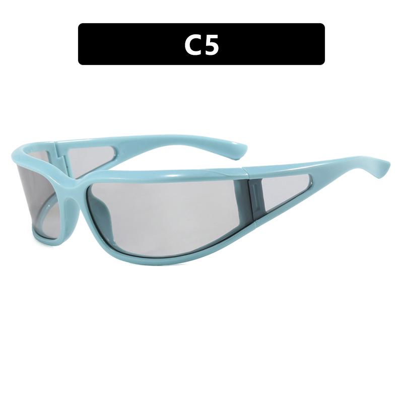 Y2K Windproof Sport Sunglasses: Influencer Style for Cycling with Narrow Frame