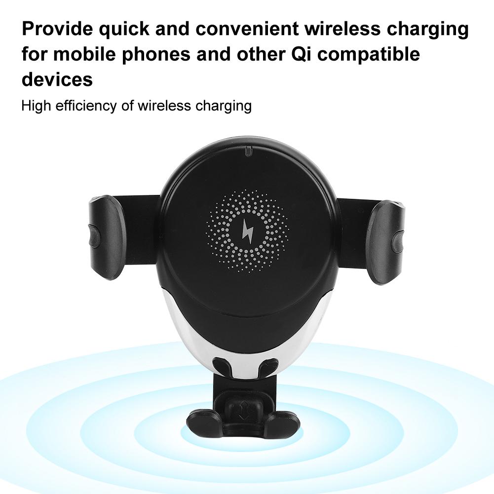 10W Large Power Quick Charging   Outlet Gravity 360 Degrees Rotation High Efficiency Car Bracket Wireless