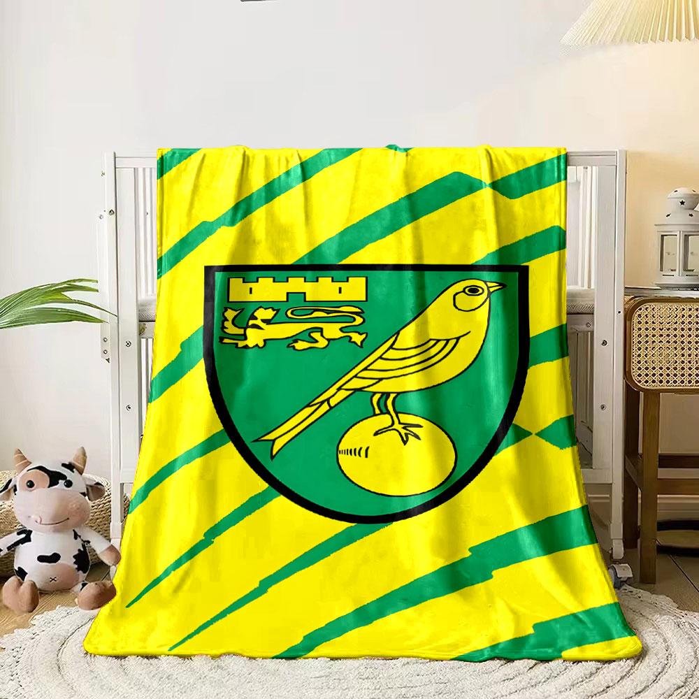 Green and Yellow Canary Logo print blanket soft and cozy perfect for the living room bed sofa or a nap,gift