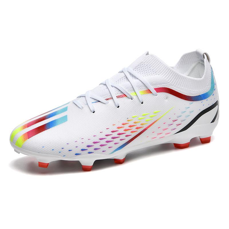 Low top 2025 long nails short broken student one 2025 training football shoes men's game sports shoes flying woven nails