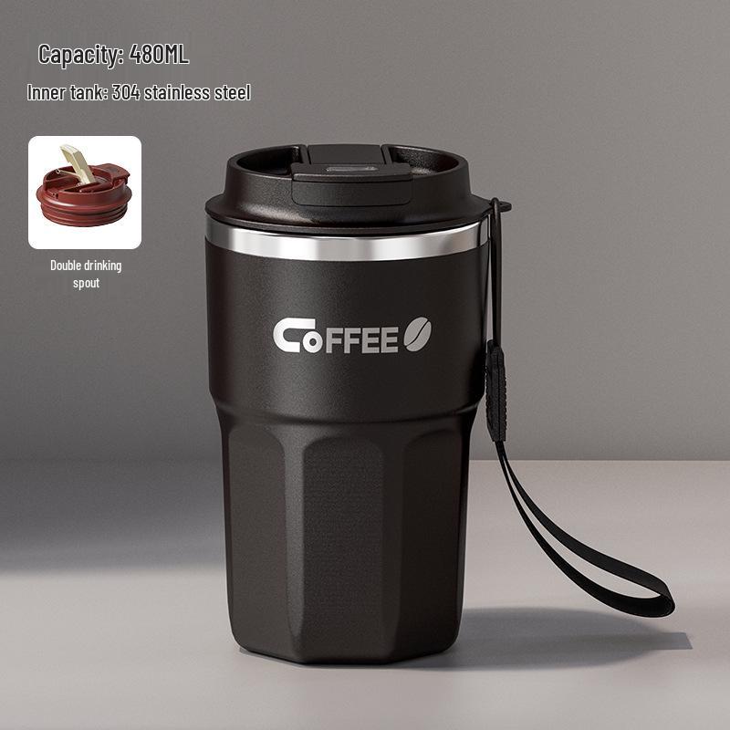 Trendy 304 Stainless Steel Portable Pull-Rope Travel Cup - Cola Coffee Gift Cup