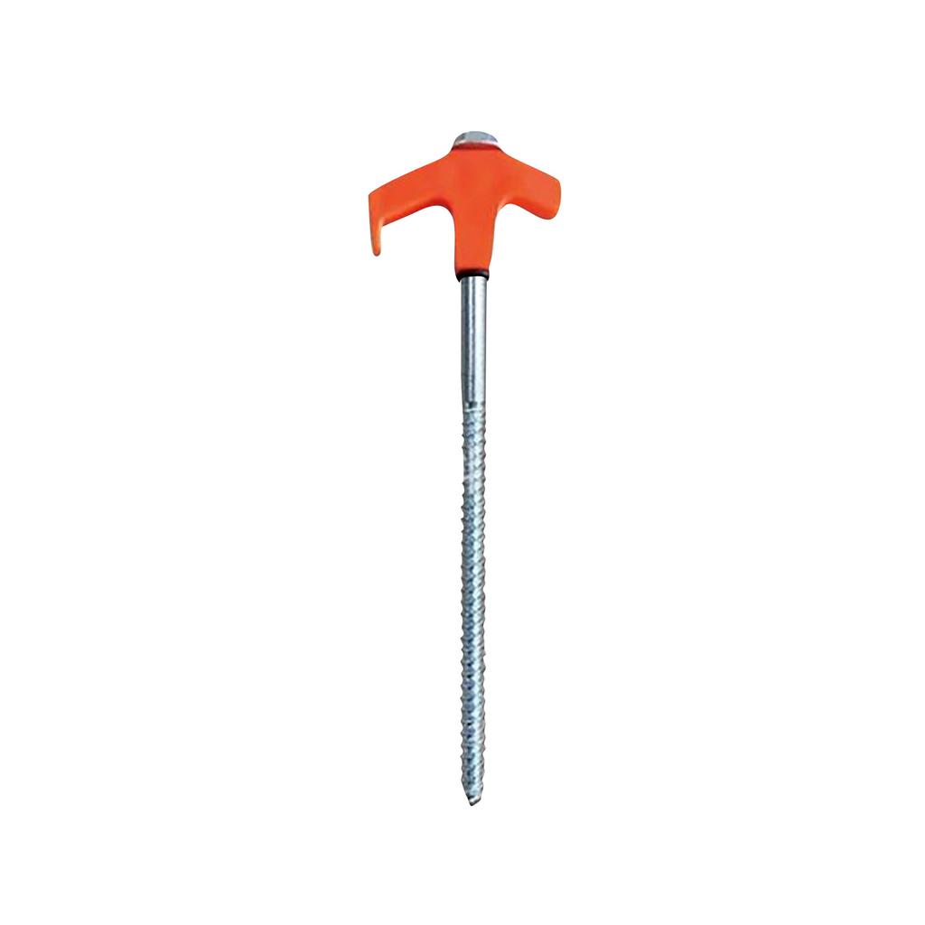 8in Screw In Tent Stakes - Ground Anchors Screw In, Tent Pegs Camping Stakes, Metal Threaded Tent Spikes, Heavy Duty Tent Stakes Tent Pegs