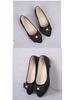 Women's Summer Suede Bow Low-Heel Rhinestone Casual Shoes