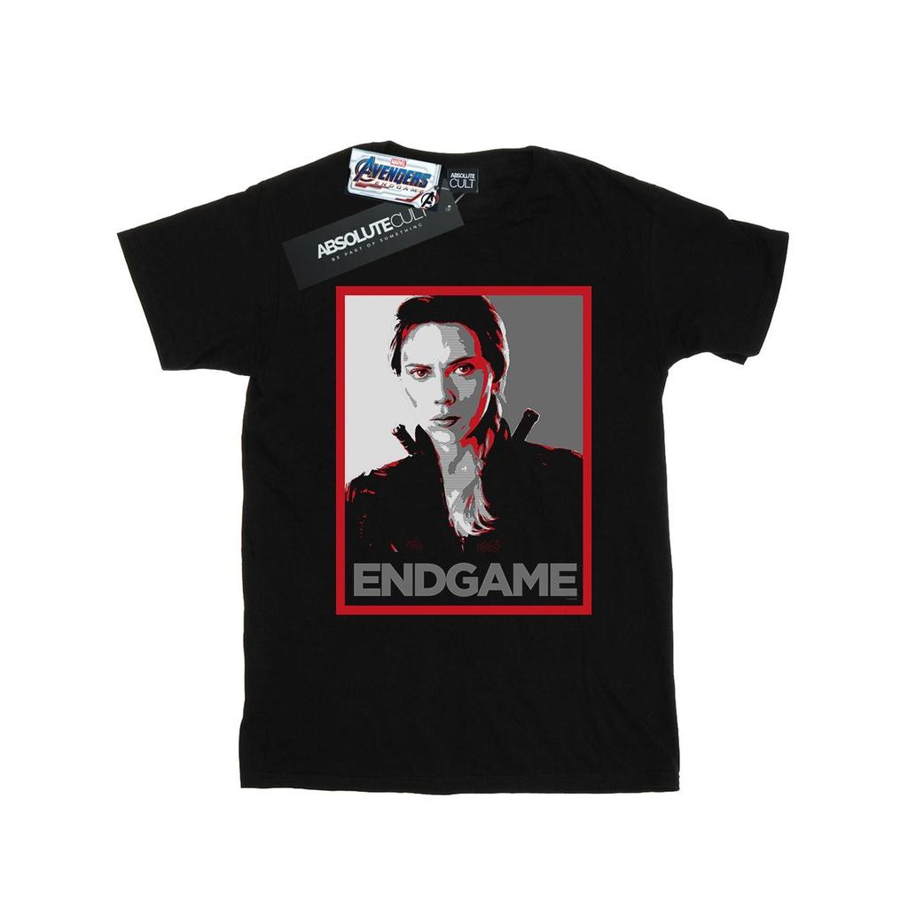 Marvel Mens Avengers Endgame Black Widow Poster T-Shirt