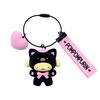Sanrio Keychain Pompompurin Flocked Finish 387614 (Black Animals)