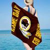 Washington Redskins Microfiber Beach Towel, Lightweight And Quick-Dry, for Summer Travel, Beach Essential, Swimming Pool