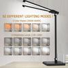 Eye-Care LED Desk Lamp with Dual Swing Arms, USB Charging Port, Touch Control, Foldable Design for Home Office, Study, Dorm Use