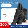 Beiyipin Medical Grade Disposable Black Nitrile Gloves