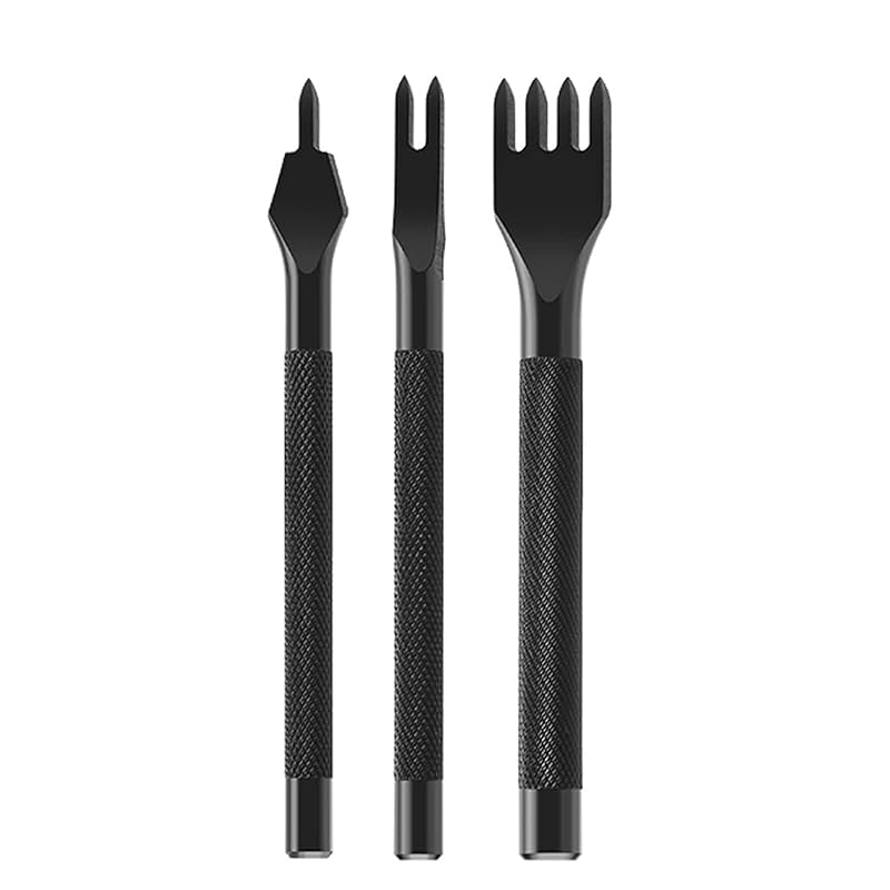 

Diamond cut round hole leather craft diamond cut tool perforation leather sewing hole hitting tool Hole spacing 3mm leatherwork punch leather
