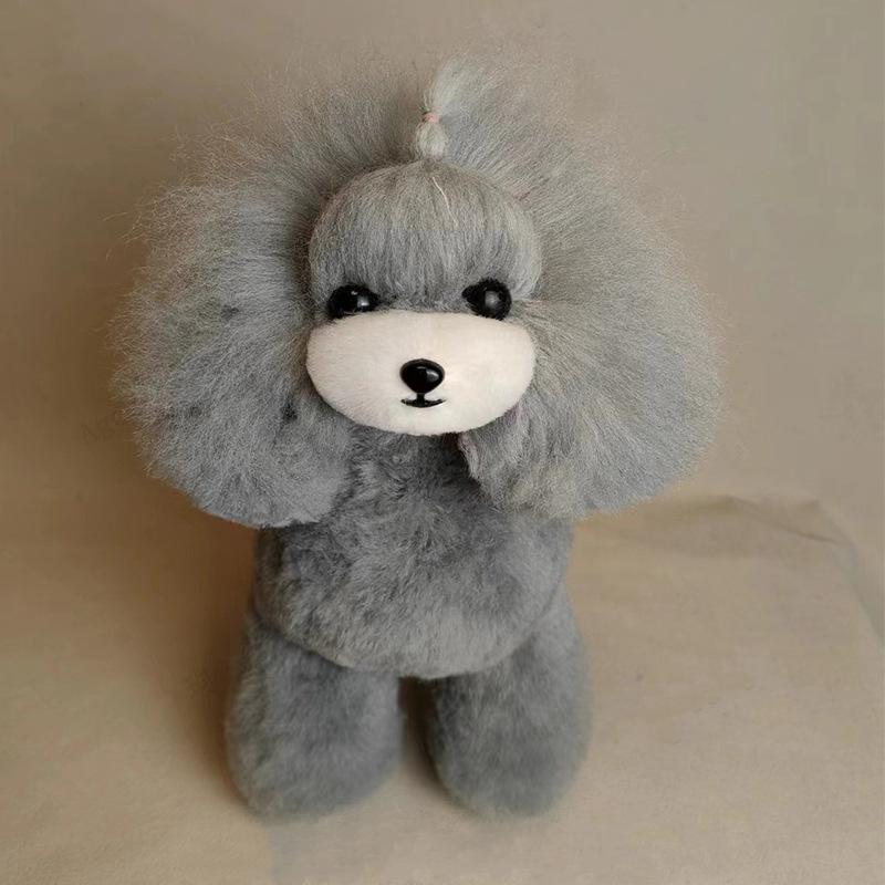 

Dog Grooming Model Wig Pet Teddy Dog Grooming Trimming Beauty Practice Simulation Hair (Body Wig Only, Without Dog Skeleton)
