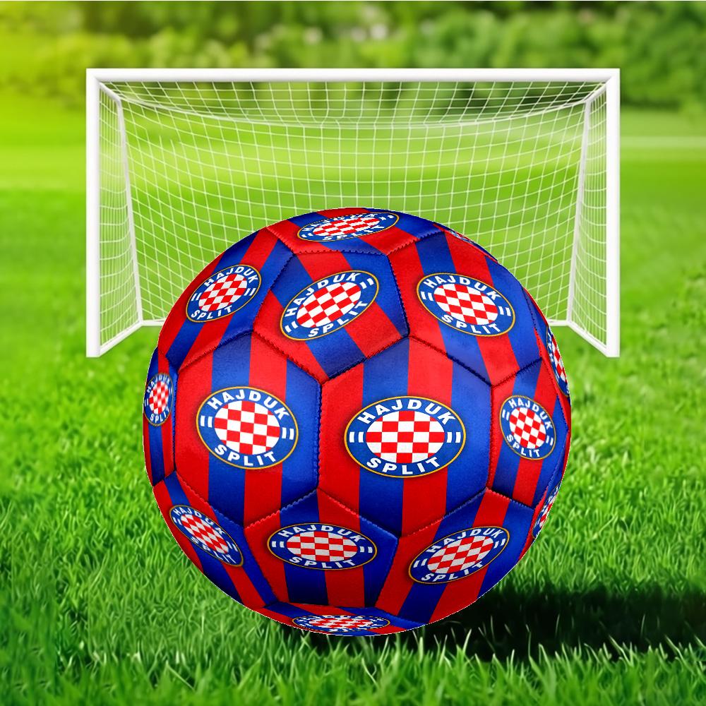 Hajduk Split Football Crest Size 5 Soccer Ball, Suitable for Training and Matches, High-Elasticity, Wear-Resistant Material Gift for Fan