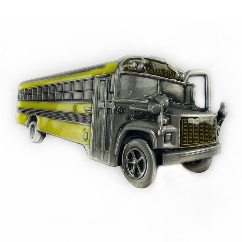 Fashionable School Bus Belt Buckle - American & European Style