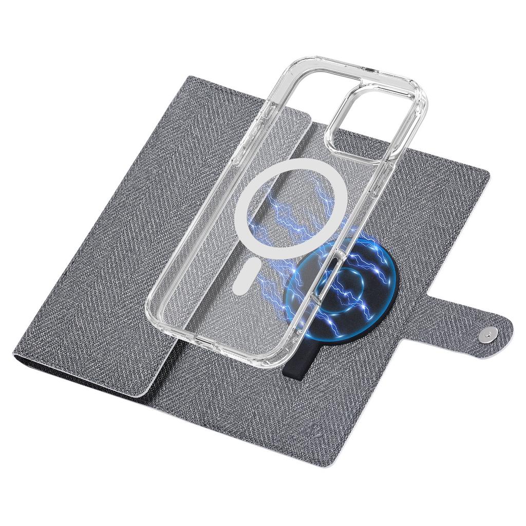 VILI GBS-C Series for iPhone 16 Pro Case Detachable PU Leather Magnetic Phone Cover