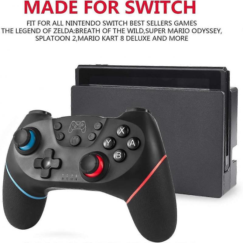 Compatible Controllers for Switch / Switch Lite, Wireless Controller Compatible with Nintendo Switch, 6 Axis Pro Switch Gaming Controller with Bluetoo