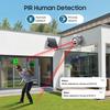 SHIWOJIA 3K 5MP 4G SIM Panel Security PTZ Night Vision PIR Human Detection Surveillance Solar Battery Camera