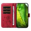 For Google Pixel 8a Leather Wallet Case with Strap Dandelion Imprint Phone Stand Cover