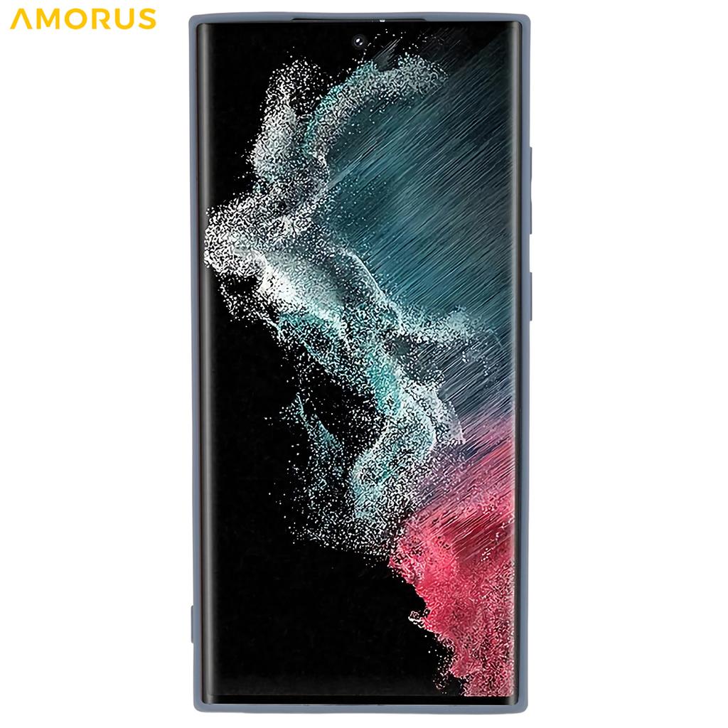 For Samsung Galaxy S22 Ultra 5G Case Precise Cutouts TPU Fiber Lining Shockproof Phone Cover