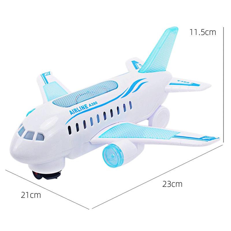 Electric Airplane Toy With Led Light And Sound Automatic Moving Airplane Model Toy Airplane Model For Birthday Kids