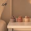 No Electricity Oil Diffuser Wooden Essential Diffuser Beech Wood Aromatherapy Slow Release Small Round for Home Offices Cars Yoga Rooms Safe Fireless