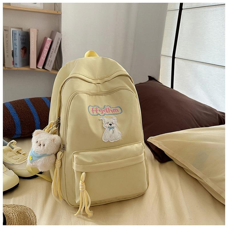 School bag new high value fresh sweet candy color backpack junior high school students lightweight travel backpack
