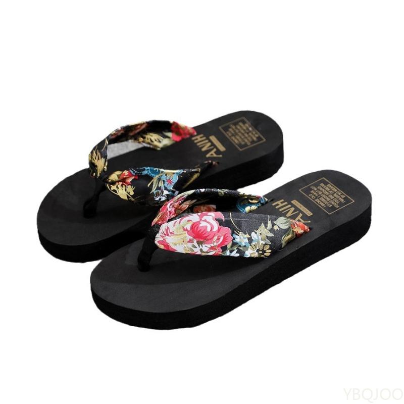 Fashion 2025 Summer Beach Platform Slippers Fashion Women Flip Flops Casual Outdoors Wedges Sandals LadiesThick soled vacation Shoes