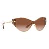 Versace Temple Logo Plastic Oval Sunglasses Women's Purple 17385155 VER775NBGO1LLLLL01-Purple F