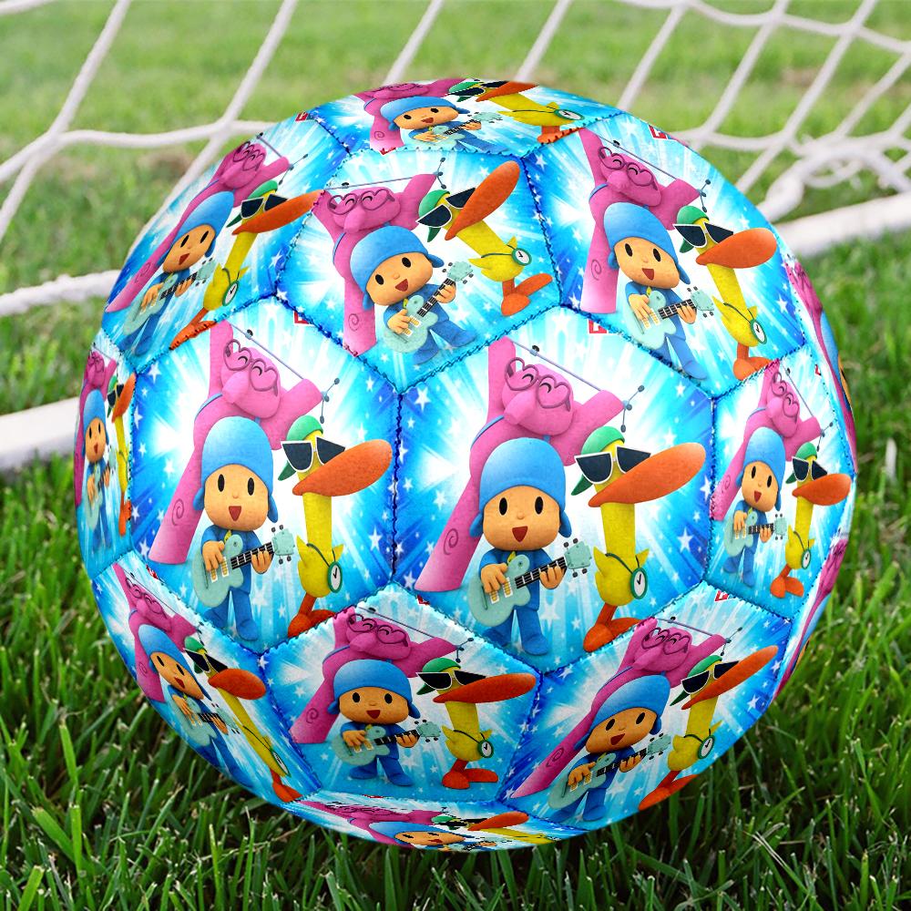 Pocoyo Theme Size 5 Soccer Ball, Suitable for Both Indoor and Outdoor Matches, a Gift Suitable for Everyone.