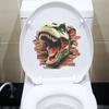Adesivi Creativi Rivoluzionari Dinosauro Feroce Decorazione Bagno e WC