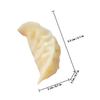 4Pcs Lifelike PVC Dumpling Models Realistic Food Decor for Restaurant Display Kitchen Ornament Photography Prop Simulation