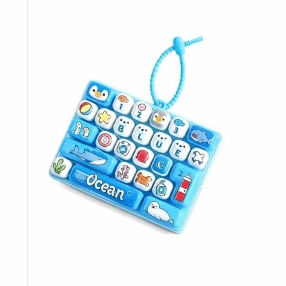 Cute Design Decompression Button Toy Creative Style Keyboard Keychain  Popular Pendant