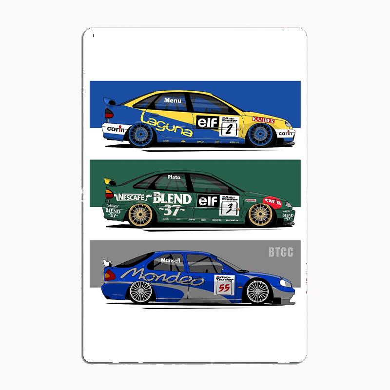 

BTCC Legends Car Vintage Metal Poster Sign Club Custom Indoor Wall Tin Sign Room Decor Home Decor 20x30cm（7.8x11.8inch）