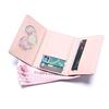 Korean Style Cute Cartoon Ladies' Short Wallet with Multiple Card Slots and Coin Purse