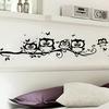 5 Owls Wall Sticker Removable Sticker Bedroom Background Wall Decoration Cartoon Wall Sticker