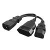 IEC320 C14 Male Plug Extension Power Cable 3Pin Connectors IEC320-C14 To C13+EU4.0mm Converters Adapters Cable Cord