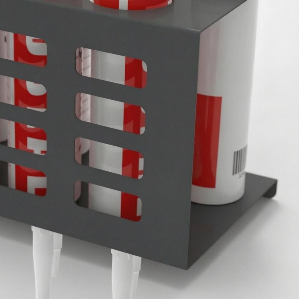 Sealant Tube Storage Rack Metal Caulk Easy to Install for Workshop