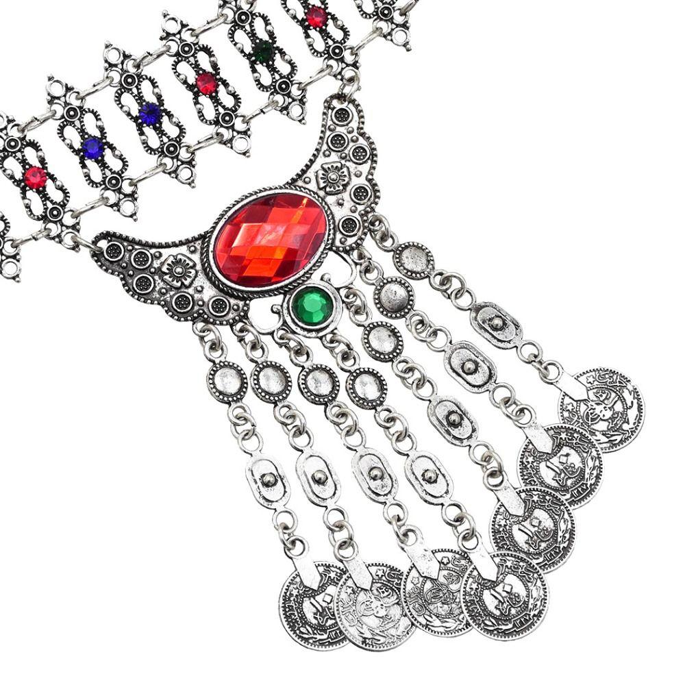 All-match Women Waist Chain Tassel Dai Style Belts Retro Ethnic Style Metal Belt  Latin Dance Belt