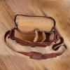 Personalized Leather Camera Bag: Vintage Style Crossbody Travel Bag