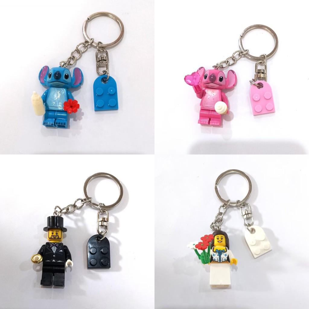 Stitch Plastic Block Keychain Diy Kit For Children And Couples Gift Collectible Accessory
