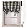 Versailles Blackout Curtains, Black And White Lattice Curtains, Size 55.1*31.4 Inches, Used For Kitchen Curtains For Small Windows