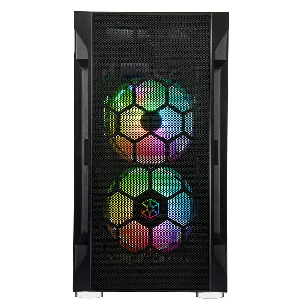 Silver Stone FARA Series Tempered Glass 3 ARGB Fans Mid Tower Case + Micro-ATX SST-FAH1MB-PRO