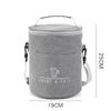 Round Insulated Lunch Box Bag Thick Aluminum Foil Lunch Box