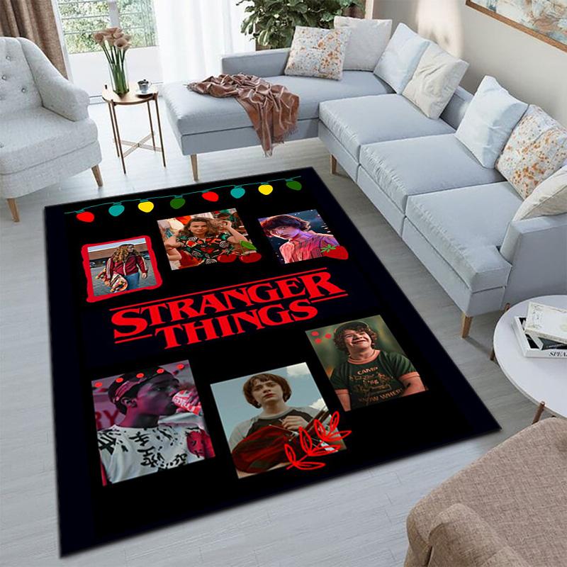 Halloween Horror Horror Theme Stranger Things Carpet Home Living Room Decoration Table and Chairs Anti Slip Door Mat Outdoor Picnic Mat Carpet A12