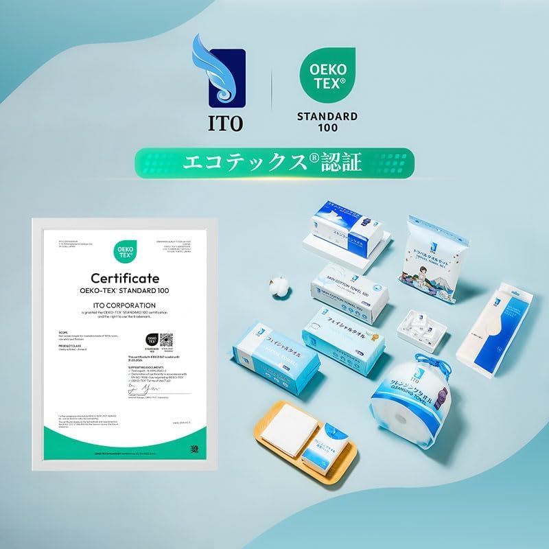 ITO Facial Set of Tissue Cleansing Sensitive Disposable Prevents Skin Irritation Towels, 4, Type, Towels, Skin, Towels,