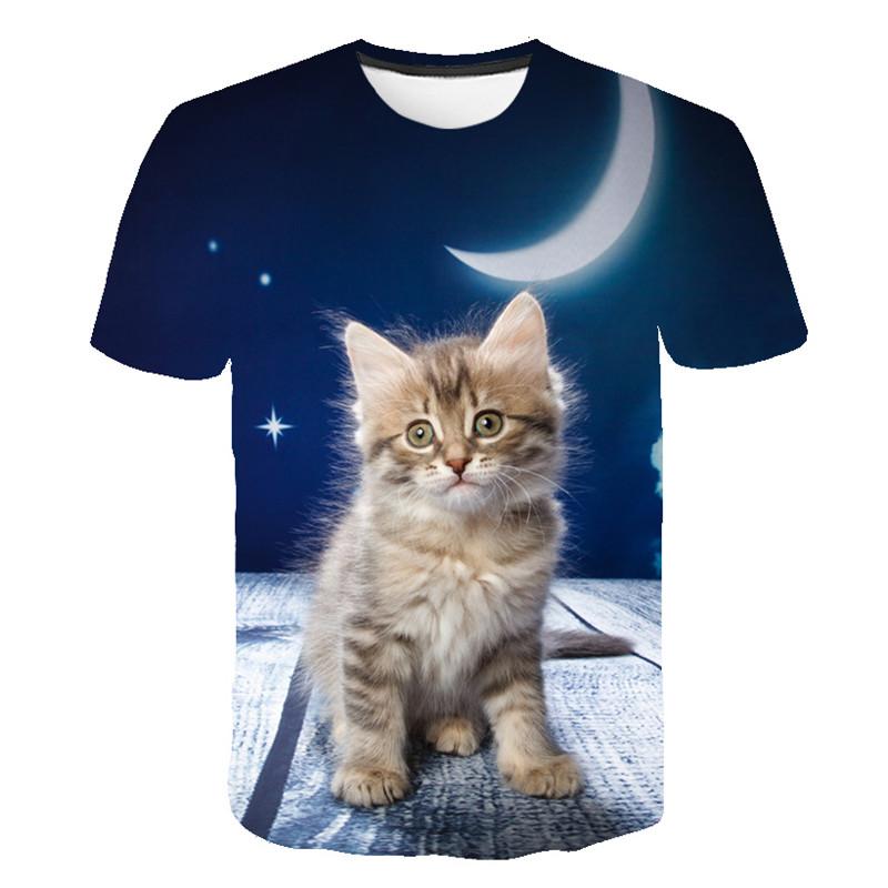 2024 New for Cool Fashion T Shirt for Men and Women Two Cats Print 3d T Shirt Summer Short Sleeve T Shirts Male T Shirts XXS-5XL
