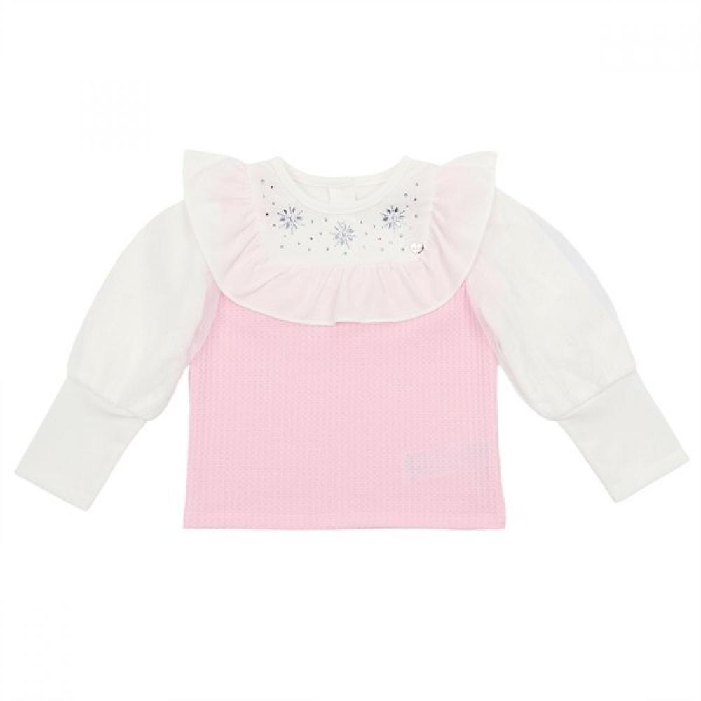 

French CaT Pink Gem Frill T shirT q51dcT220p1 Pink/130