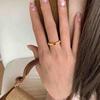 PANJBJ 925 Sterling Silver Zircon Ring For Women Texture Simplicity Retro Classic Versatile Adjustable Jewelry Gift Dropshipping